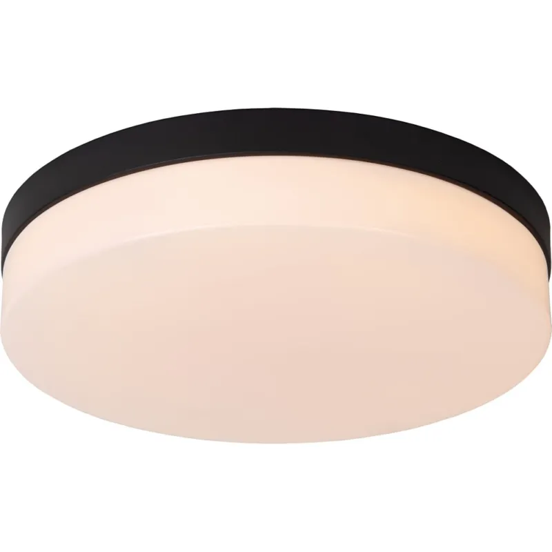 Premium Plafon łazienkowy z czujnikiem ruchu Biskit LED 34,5cm 2700K IP44 biało-czarny Lucide