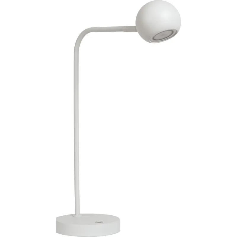 Dostępne od ręki Lampa biurkowa ze ściemniaczem Comet LED 2700K biała Lucide