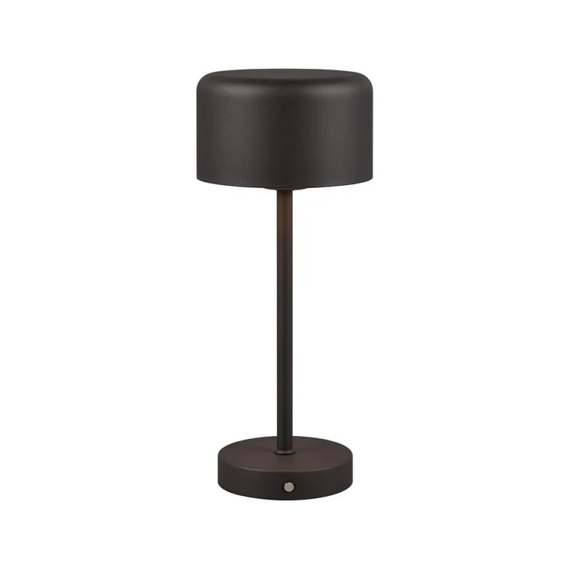 Nowość Lampa stołowa minimalistyczna z usb Jeff LED czarny mat Reality