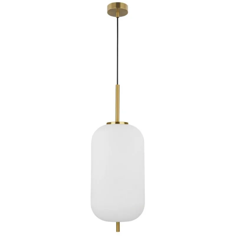 Lampa wisząca Pilar B z podłużnym kloszem Nowy