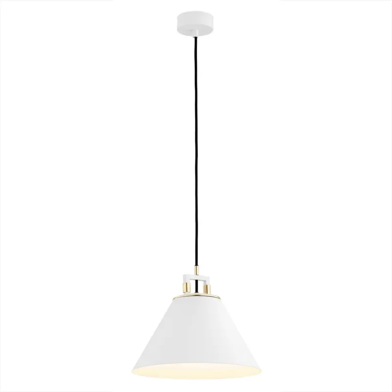 Niska cena Pojedyncza lampa wisząca Orte ze stożkowym kloszem