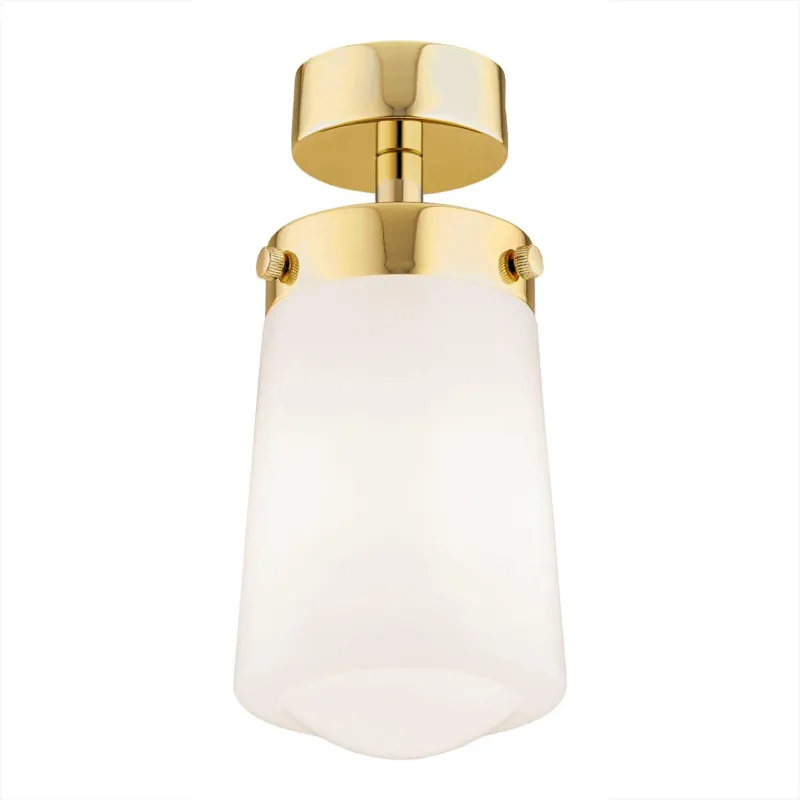 Pojedyncza lampa sufitowa Pasadena ze szklanym kloszem Premium
