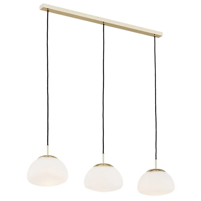 Lampa wisząca na listwie w kolorze złota Trini 3 Szybka wysyłka