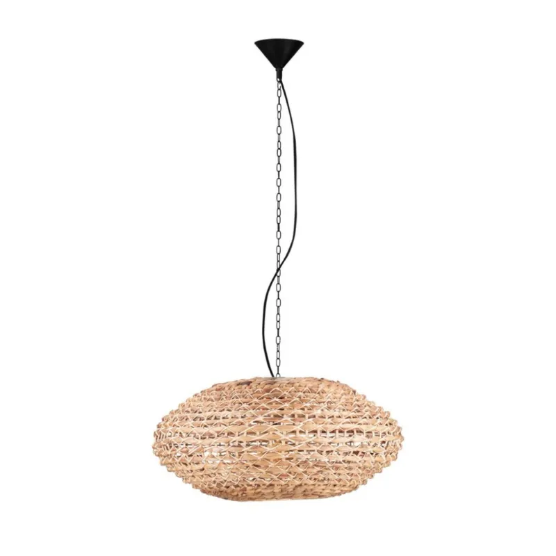 Kup online Prosta lampa wisząca Guardia E z brązowym kloszem