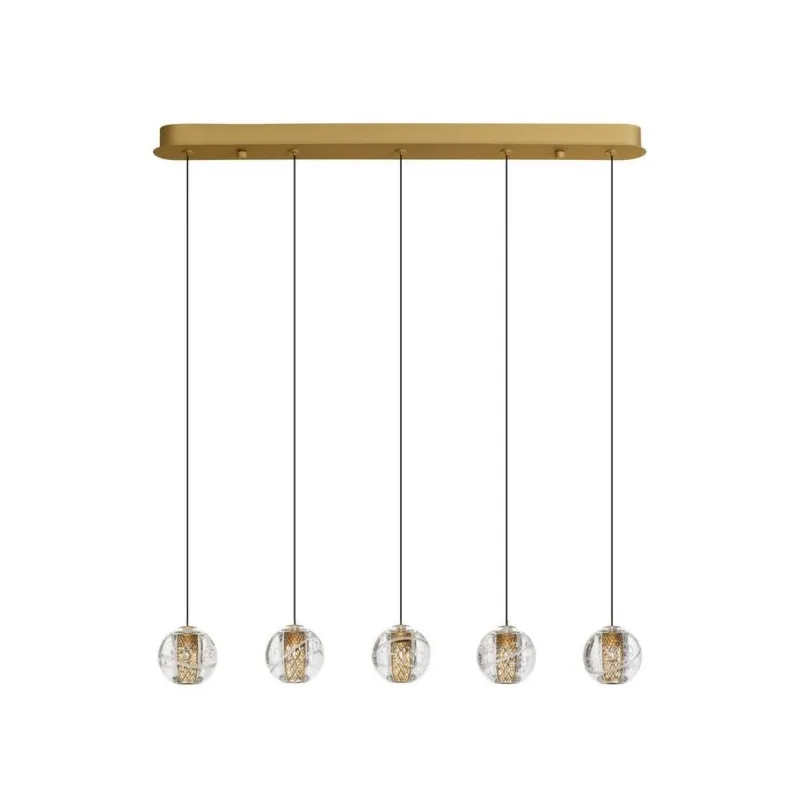 Elegancka lampa wisząca Cuyo na listwie Nowość