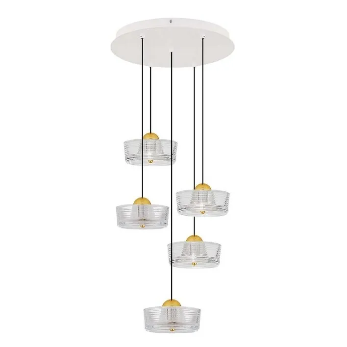 Oferta Elegancka lampa wisząca Espinar 5 na białym stelażu