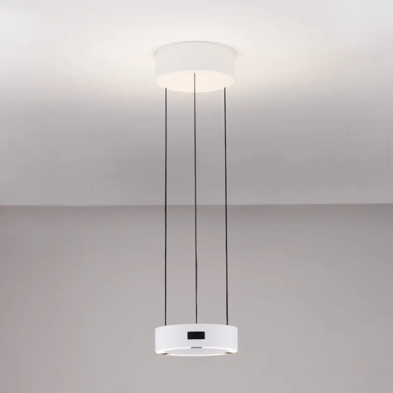 Nowość Biała lampa wisząca Almay