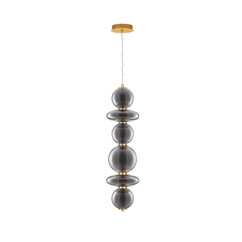Hit sprzedaży Designerska lampa wisząca Morros B na złotym stelażu