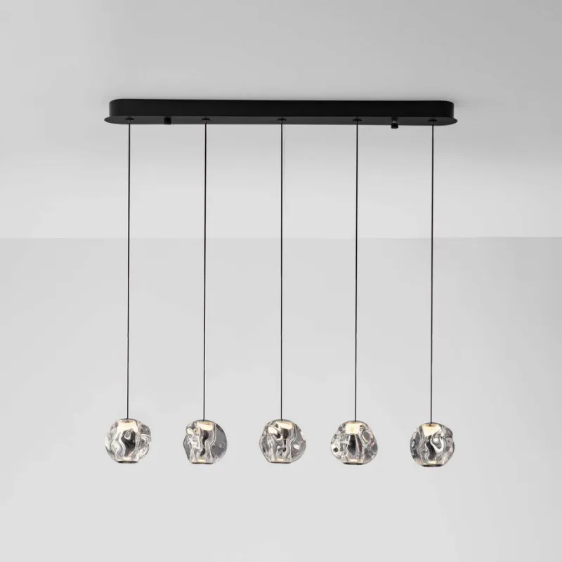 Wyprzedaż Metalowa lampa wisząca Chepen 5 na listwie
