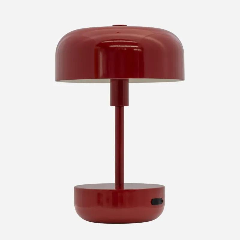 Nowy Czerwona lampa stołowa Haipot LED z dotykowym włącznikiem