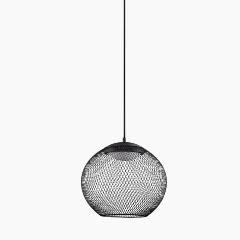 Nowoczesna lampa wisząca Rita LED z drucianym kloszem Obniżka ceny