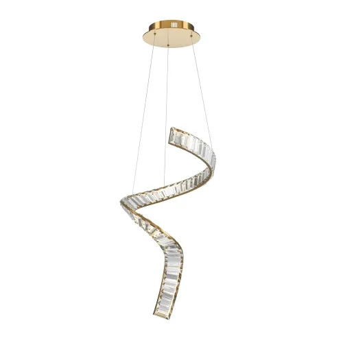 Cena promocyjna Pionowa designerska mosiężna lampa z kryształkami Maytoni P097PL-L48BS3K Krone LED 48W 3000K 45cm