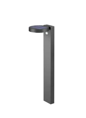 Lampa solarna zewnętrzna słupek do ogrodu z czujnikiem ruchu antracyt RL R42251142 Posadas LED 4.5W 3000K 60cm Wysoka jakość
