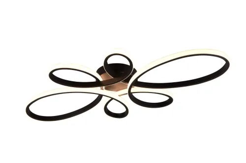Do wyczerpania zapasów Lampa sufitowa spiralna ze zintegrowanym ściemniaczem czarny mat Trio Lighting 645619132 Fly LED 32W 3000K