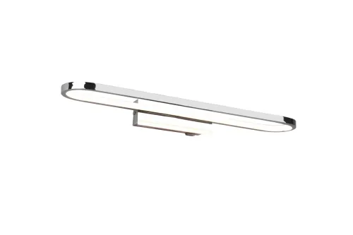 Lampa ścienna metalowa elegancka owalna do łazienki chrom Trio Lighting 283779106 Gianni LED 22W 3000K 60cm Szybka wysyłka
