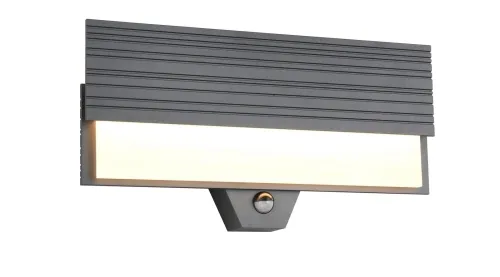 Dostępne od ręki Lampa zewnętrzna ścienna aluminiowa z czujnikiem ruchu antracyt Trio Lighting 247069142 Mariza LED 10W 3000K