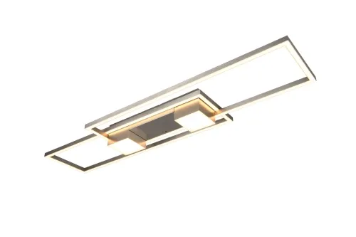 Lampa sufitowa aluminiowa z wbudowanym ściemniaczem nikiel mat Trio Lighting 647710407 Albany LED 37W 2700 - 6500K Bezpieczna płatność
