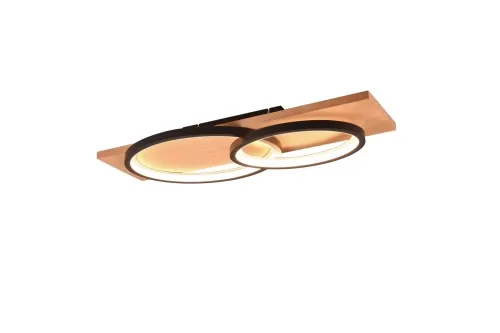 Bestseller Lampa sufitowa plafon dwie elipsy matowy czarny Trio Lighting 641110232 Barca LED 30W 3000K