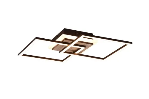 Minimalistyczna lampa sufitowa dwa prostokąty na podstawie z imitacji drewna RL R62793635 Giro LED 25W 2700 - 6000K Tylko do końca tygodnia