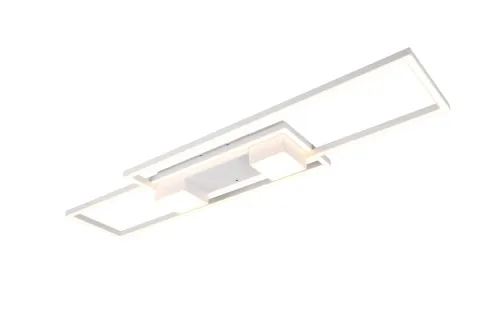 Oferta czasowa Lampa sufitowa sterowana za pomocą pilota dwa smukłe prostokąty biały mat Trio Lighting 647710431 Albany LED 37W 2700 - 6500K