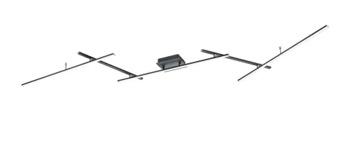 Wyjątkowa oferta Lampa sufitowa nowoczesna z oświetleniem pośrednim RGB matowy czarny Trio Lighting 628410532 Arvin 8W+22W 2700K-6500K