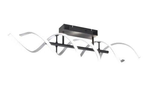 Lampa sufitowa plafon w kształcie spirali szczotkowane aluminium Trio Lighting 641810205 Sequence LED 41W 2300K+3000K+4000K Kup teraz