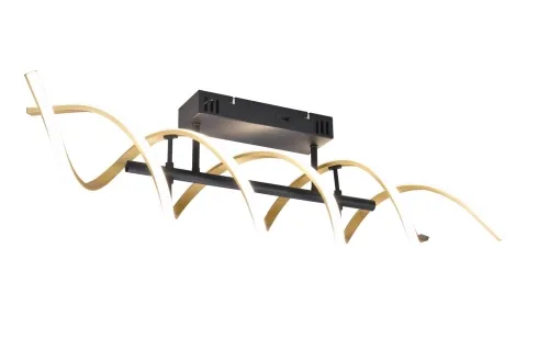 Oferta Lampa sufitowa plafon w kształcie spirali matowy mosiądz Trio Lighting 641810208 Sequence LED 41W 2300K+3000K+4000K