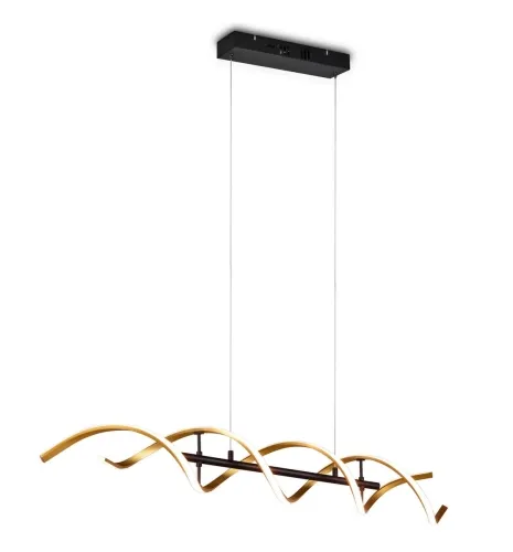 Ekspresowa dostawa Lampa wisząca designerska wstęga złota Trio Lighting 341810208 Sequence LED 45W 2300K+3000K+4000K