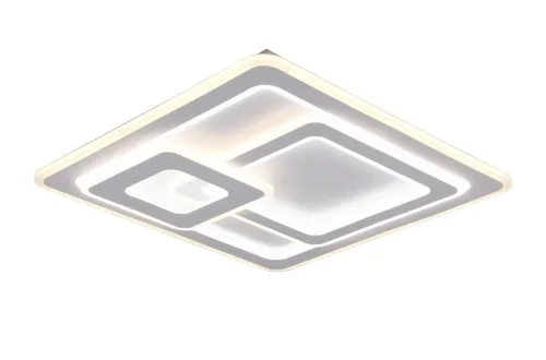 Ograniczona ilość Lampa sufitowa plafon nowoczesny kwadratowy matowa biel Trio Lighting 629219331 Mita LED 76W 2700K-6000K