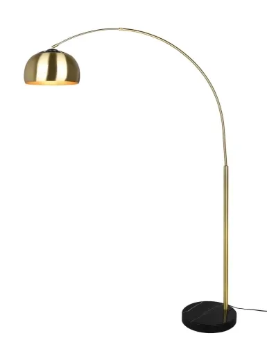 Popularny Lampa podłogowa łukowa matowy mosiądz Trio Lighting 411700108 Argentina 1xE27 200cm