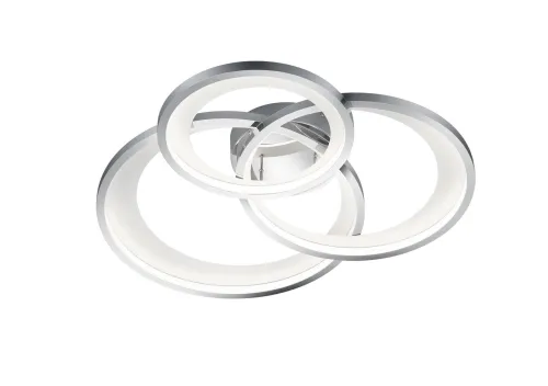 Lampa sufitowa trzy pierścienie metalowe chrom Trio Lighting 673810306 Granada LED 36W 3000K Okazja