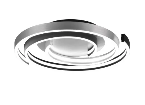 Tylko do końca tygodnia Lampa sufitowa plafon w kształcie spirali matowy czarny/ szczotkowane aluminium Trio Lighting 641910205 Caya LED 58W 2300K+3000K+4000K