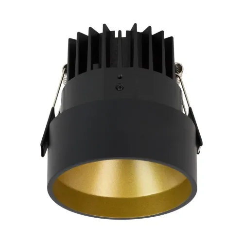Czarno-złota okrągła oprawa podtynkowa Loonari (Oxyled) Lapilo RC 456733 8W 660lm CRI90 3000K 40stopni Ostatnia szansa