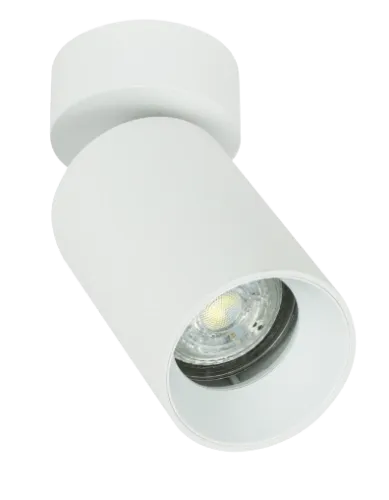 Biała okrągła oprawa sufitowa z reflektorem GU10 Loonari (Oxyled) Crosti Lacce RO 455439 Nowość