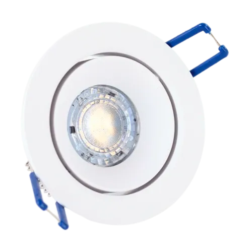 Wybór klientów Biała okrągła oprawa podtynkowa GU10 Loonari (Oxyled) Crosti Orris 459260 Fi8,2cm
