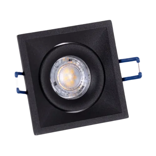 Kup teraz Czarna kwadratowa oprawa podtynkowa GU10 Loonari (Oxyled) Crosti Qubo SQ 453299 8,2cm