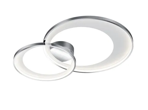 Ostatnie sztuki Lampa sufitowa dwa pierścienie metalowe chrom Trio Lighting 673890206 Granada LED 36W 3000K