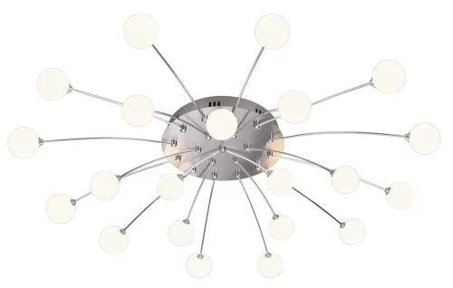 Lampa sufitowa designerska 21-punktowa matowy nikiel z białymi kloszami Trio Lighting 641412107 Bullet LED 1,5W 3000K Ekspresowa dostawa