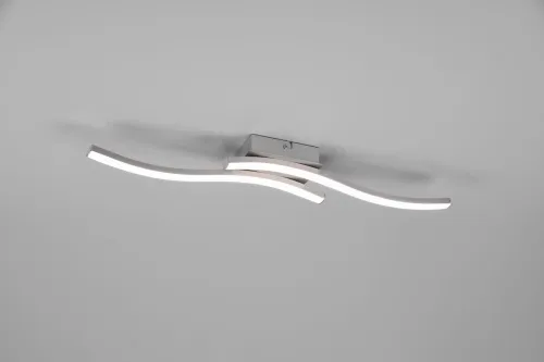 Lampa sufitowa dwie srebrne niklowe fale listwy RL R62472407 Route LED 2x5W 4000K 56cm Okazja