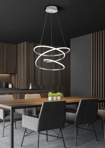 Lampa wisząca nowoczesna zawijana serpentyna chrom RL R37051106 Bologna LED 36W 4000K Cena promocyjna