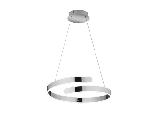 Lampa wisząca żyrandol srebrny okrąg zawinięty chrom RL R37071106 Parma LED 37W 4000K 50cm Zamów teraz