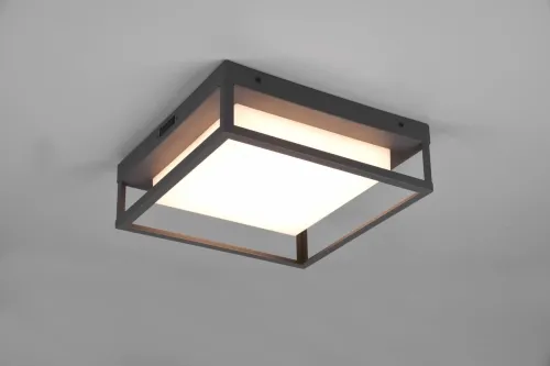 Lampa sufitowa zewnętrzna Trio 677860142 Witham LED 14W 3000K IP54 antracyt przełącznik barwy światła Kup teraz