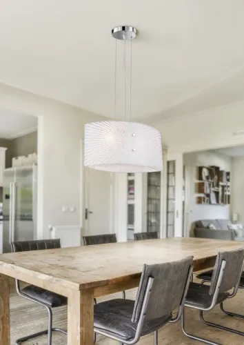 Lampa wisząca Trio 312200200 Elisa 2xE27 40cm Chrom Premium