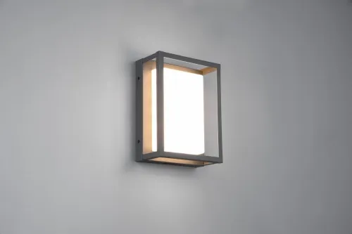 Darmowy zwrot Zewnętrzna lampa ścienna kinkiet na elewację Trio 277860142 Witham LED 10,5W 3000K IP54 zmiana barwy światła antracyt