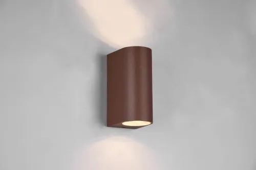 Ograniczona ilość Zewnętrzna lampa ścienna kinkiet na elewację Trio 204260224 Roya 2xGU10 IP44 miedziany