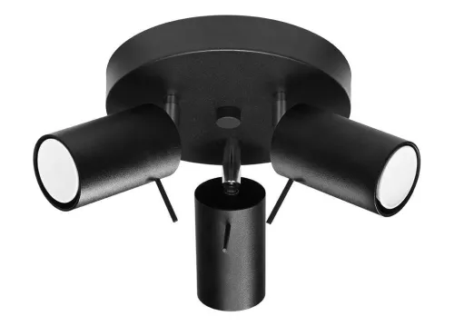 Ring 3p Plafon Sollux Lighting SL.1016 czarny Cena promocyjna
