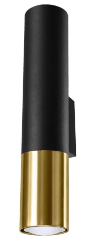 Loopez Kinkiet Sollux Lighting SL.0950 czarny/złoty Zamów dziś