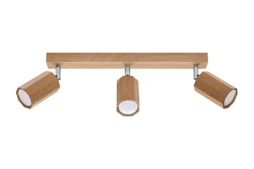 Bestseller Zeke 3 Plafon Sollux Lighting SL.1030 dąb