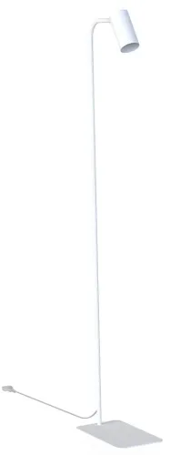 Lampa biała podłogowa z włącznikiem na regulowanym kloszu Nowodvorski 7704 Mono GU10 130cm Popularny