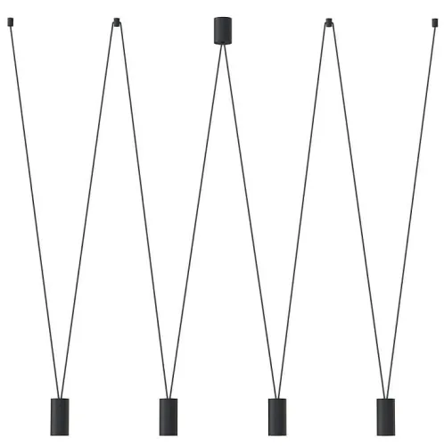 Czarna lampa wisząca nad wyspę kuchenną Nowodvorski 7822 More Eye IV 4xGU10 Oferta czasowa